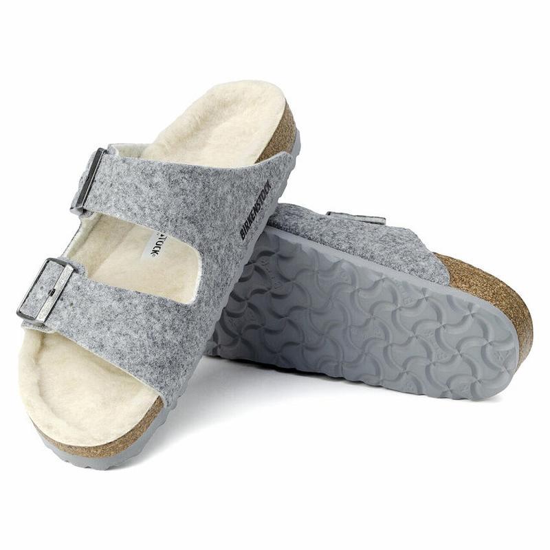 Birkenstock Wool Felt Arizona Dame Grå | DK 50GSO